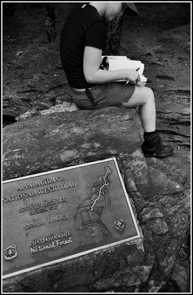 Springer Mountain, southern terminus of the Appalachian Trail
