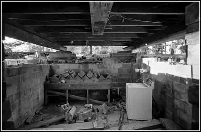 the foundation wall had been collapsing