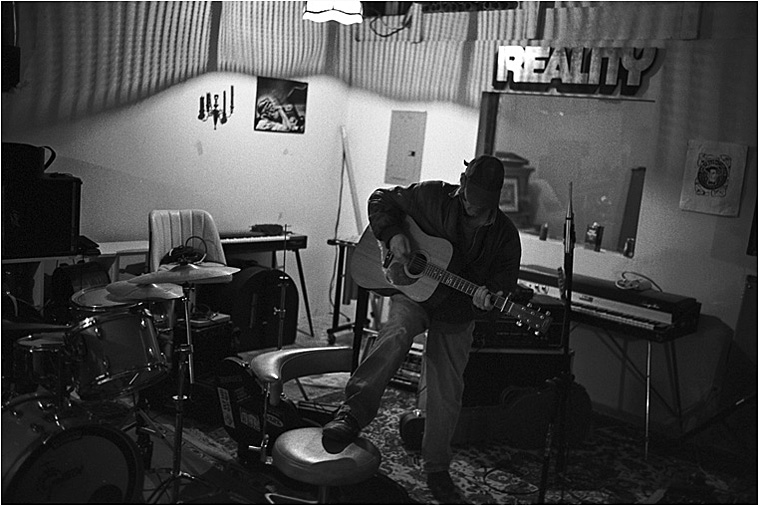 malcolm recording for WNCW show